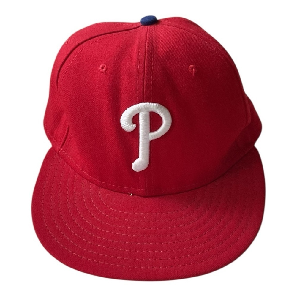 Philadelphia Phillies 59FIFTY Fitted Hat Size 7 3/8 – New Era MLB Authentic Red